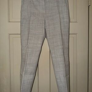 Theory Gray Plaid Pants